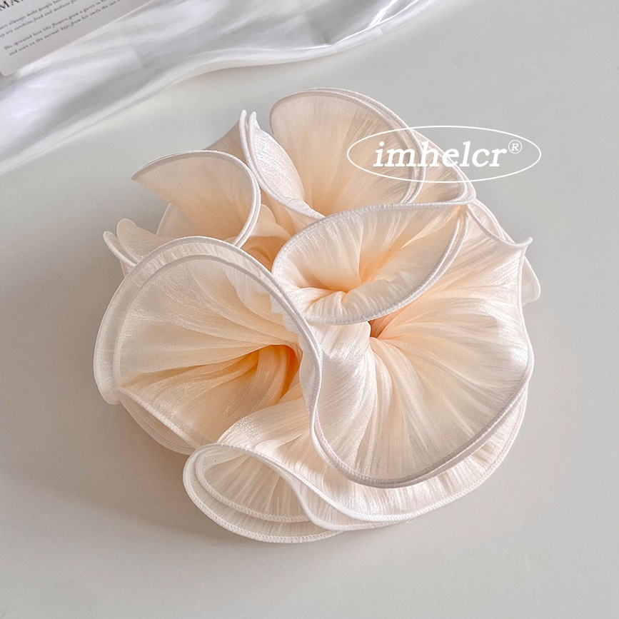 Women's Spring Commute Cloth Bubble Braid Hair Tie Beige Pink Floral