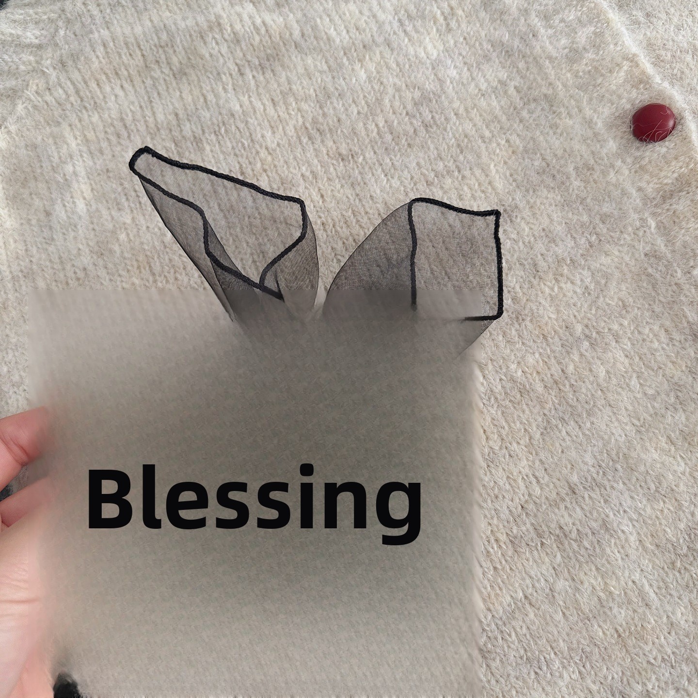 Women's Retro Velvet Mesh Rabbit Ear Bow Hair Tie Bun Fixing Khaki Coffee