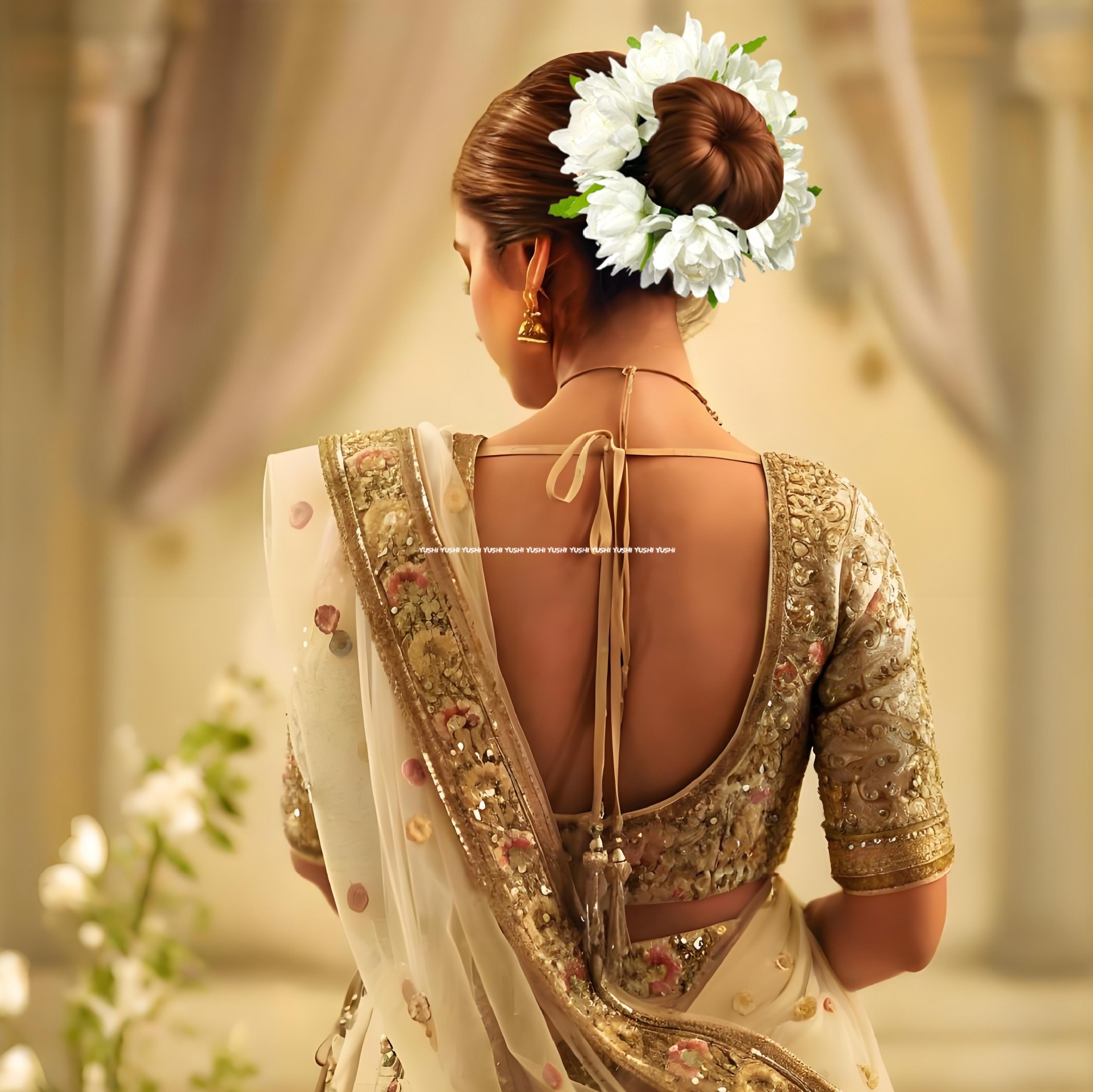 Women's Cloth Rose Hair Ties For Party Cute Colorful Floral Bubble Bands