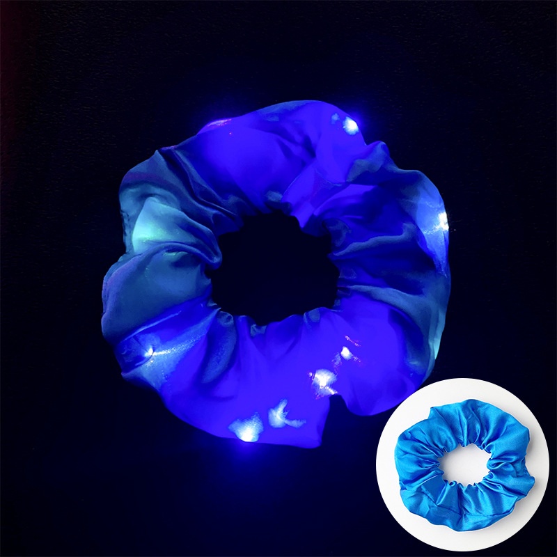 Women's Luminous Artificial Crystal Autumn Halloween Hair Tie Solid Color