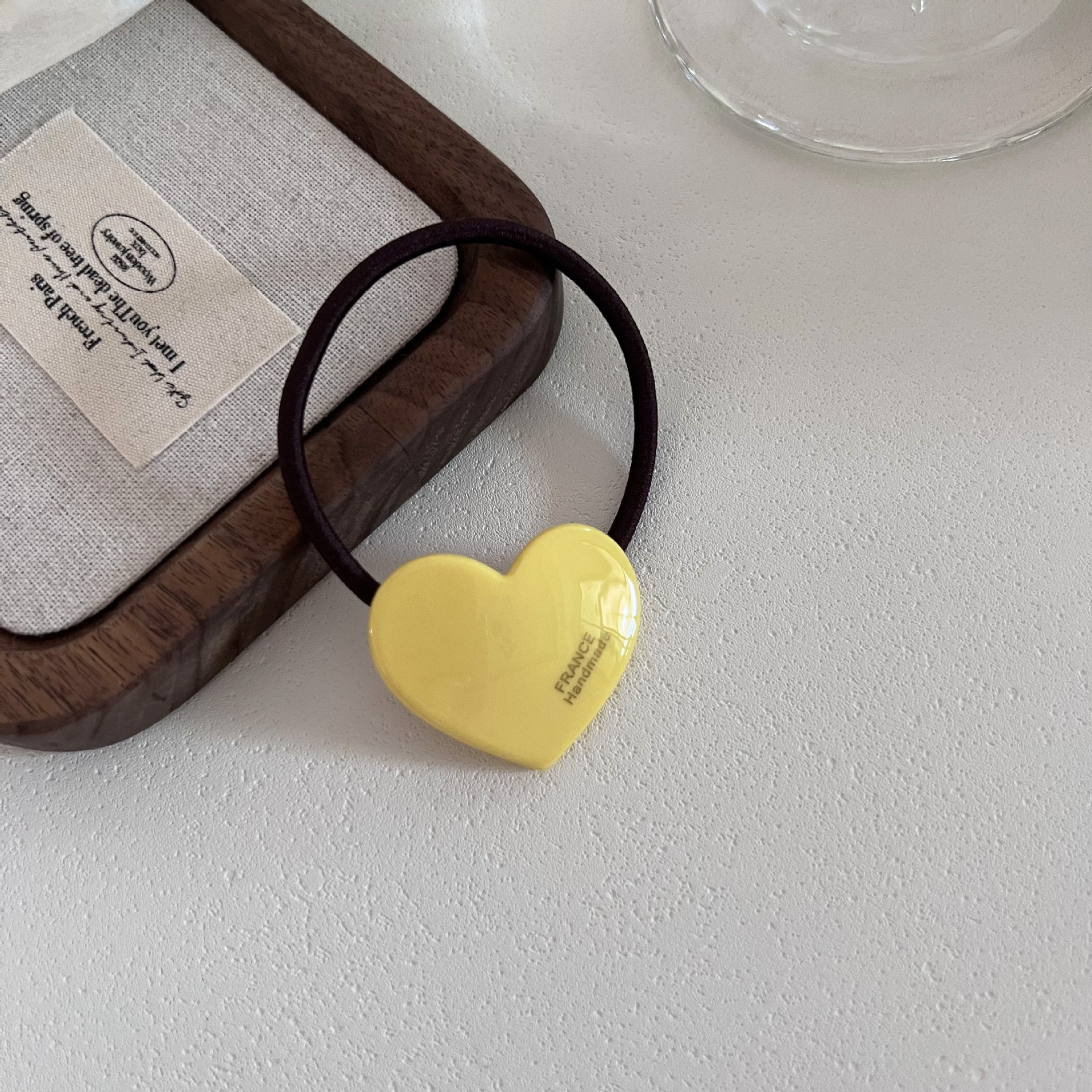 Women's All-Season Acetate Elastic Hairband Colorful Heart Shaped