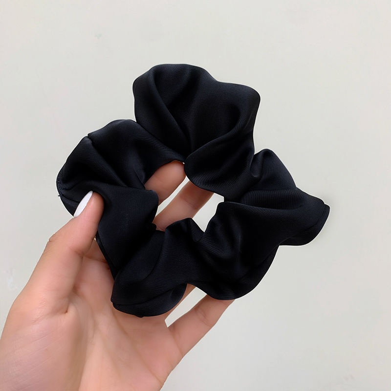 Women's Girls Retro Cloth Hair Tie Scrunchie Solid Color Horse Pattern