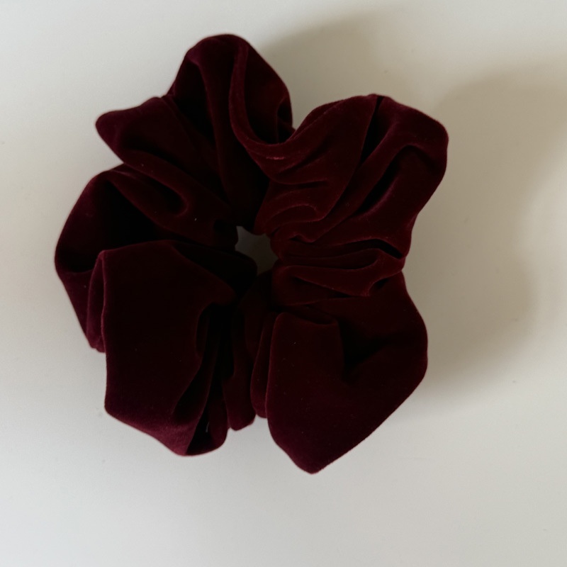 Women's Winter Velvet Elastic Bun Scrunchie Hair Tie Solid Color