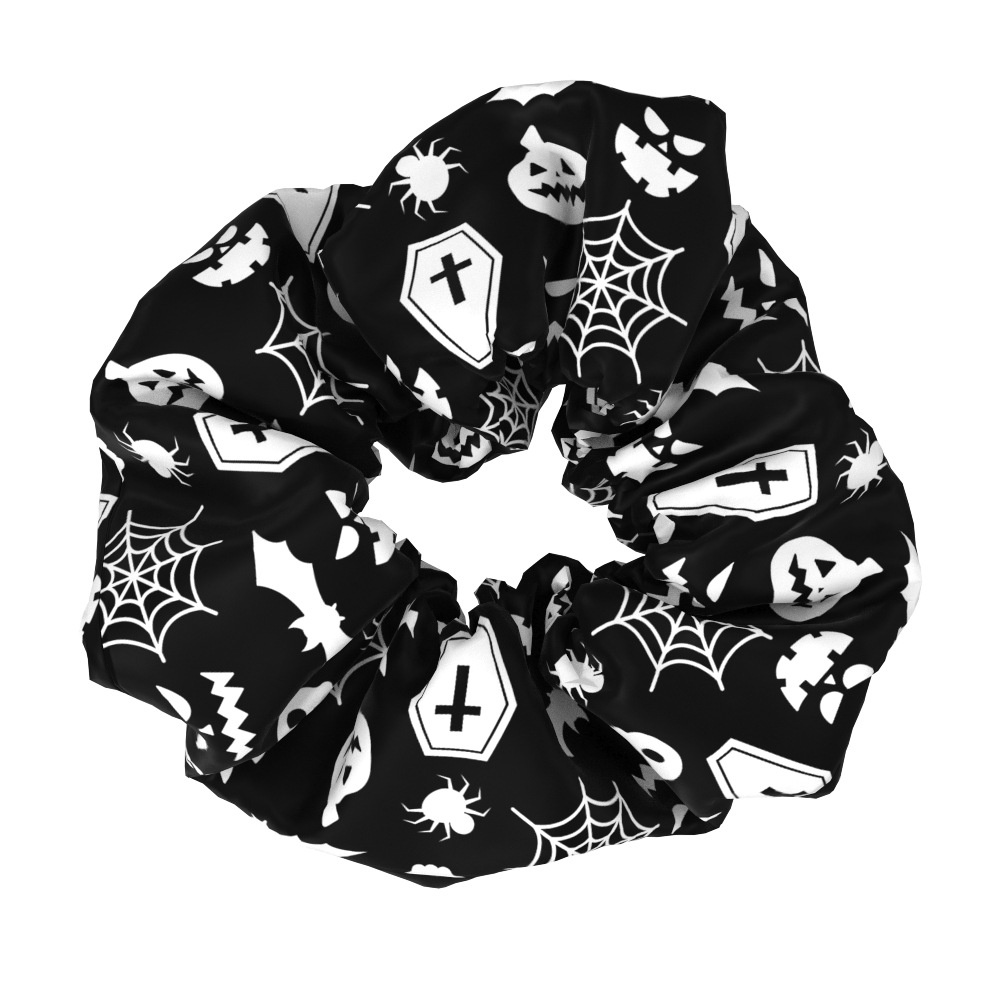 Women's Halloween Party Fabric Hair Scrunchies Printed Pattern