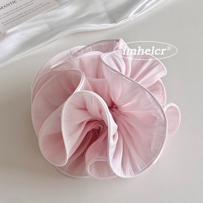 Women's Spring Commute Cloth Bubble Braid Hair Tie Beige Pink Floral