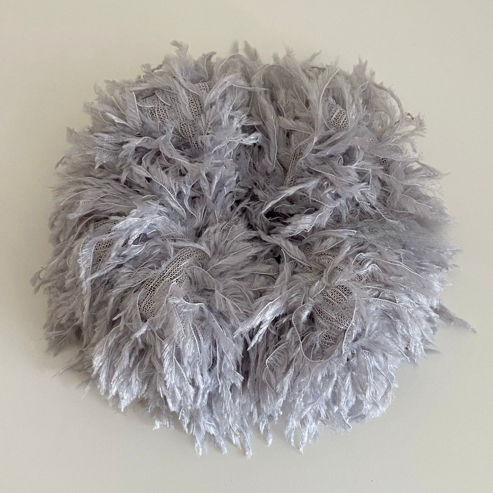 Women's Winter Fairy Feather Hair Tie Fluffy Scrunchie Solid Colors