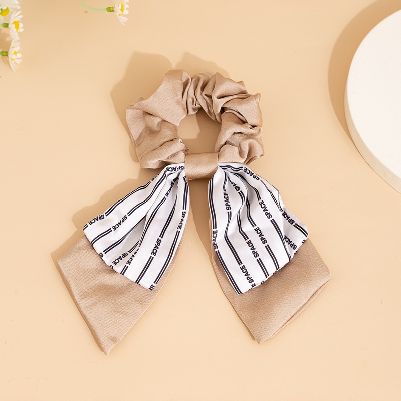 Women's Elegant Large Bowknot Hair Tie Scrunchie Retro French Satin