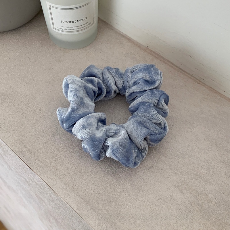 Women's Retro Velvet Hair Tie Scrunchie For Autumn Winter Solid Color
