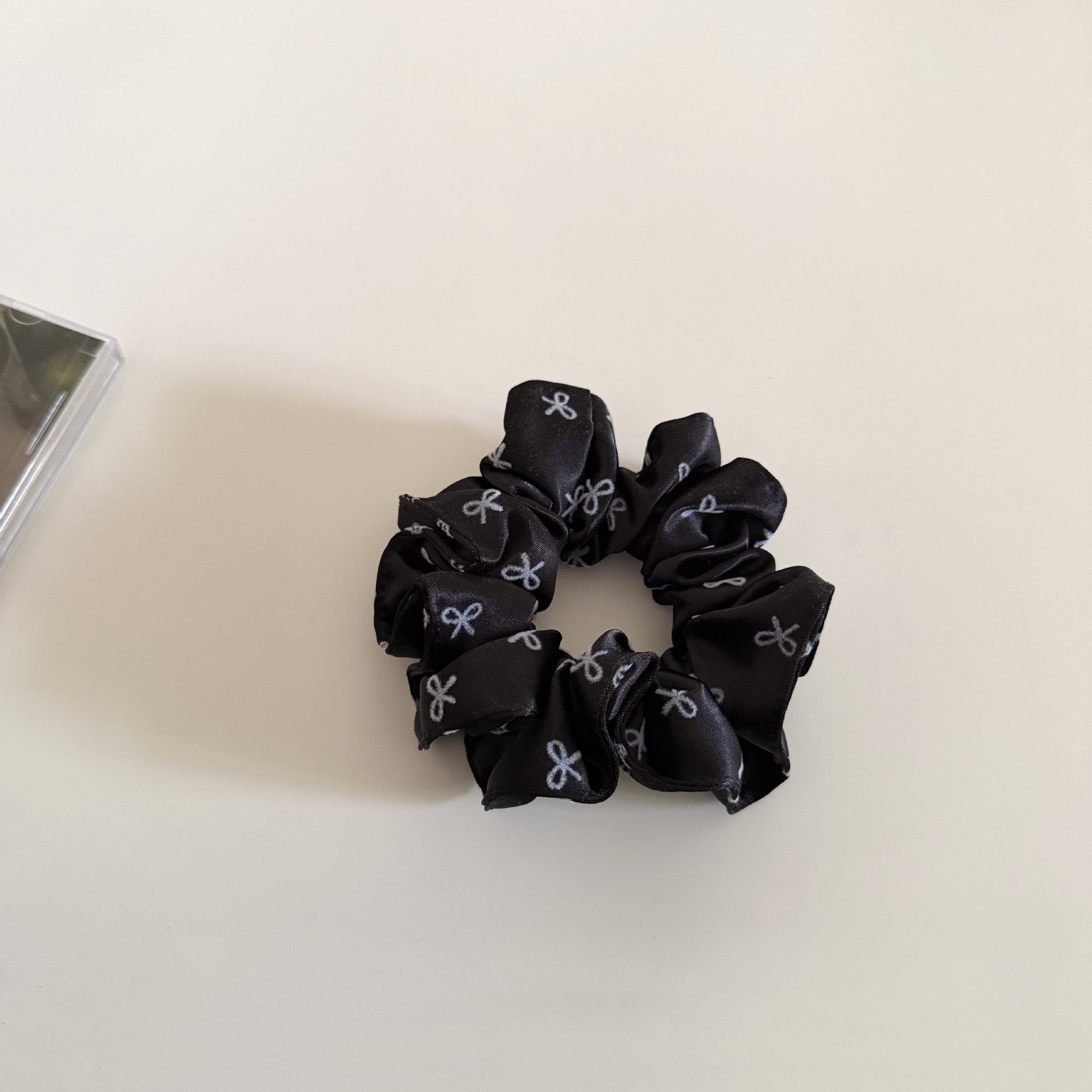 Women's Sweet Satin Spring Hair Rubber Band Champagne Bowknot