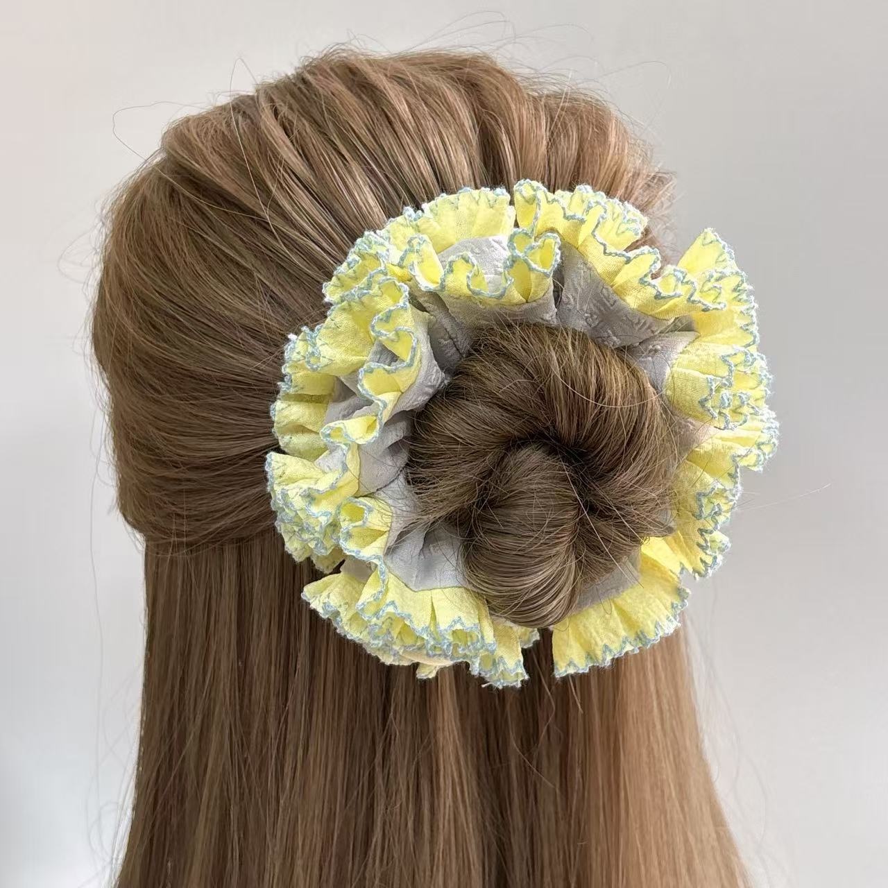 Women's Plump Ruffle Hair Ties Sweet Pleated Plastic Daily Headwear