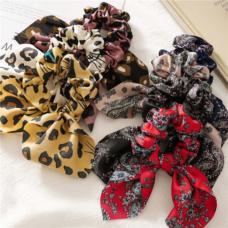 Women's Elegant Casual Holiday Cloth Hair Tie Printed Pattern