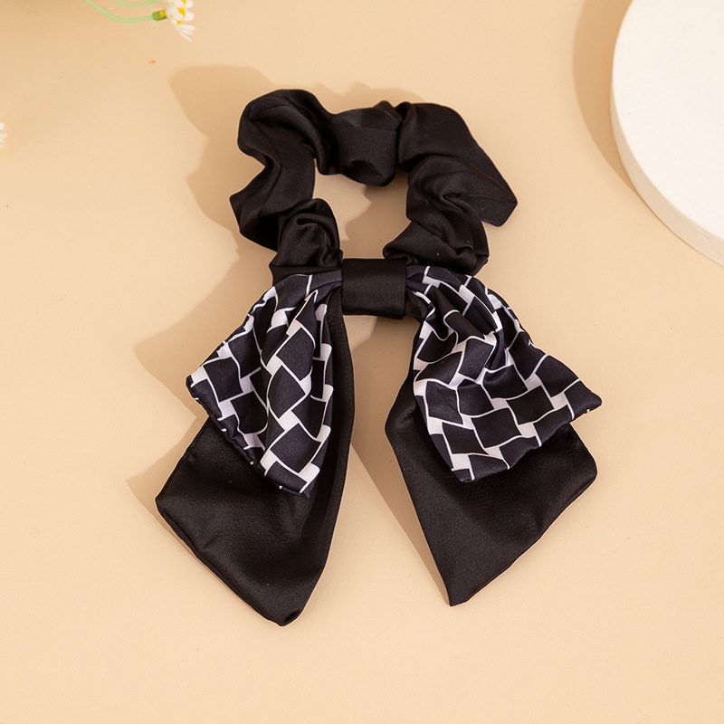 Women's Elegant Large Bowknot Hair Tie Scrunchie Retro French Satin