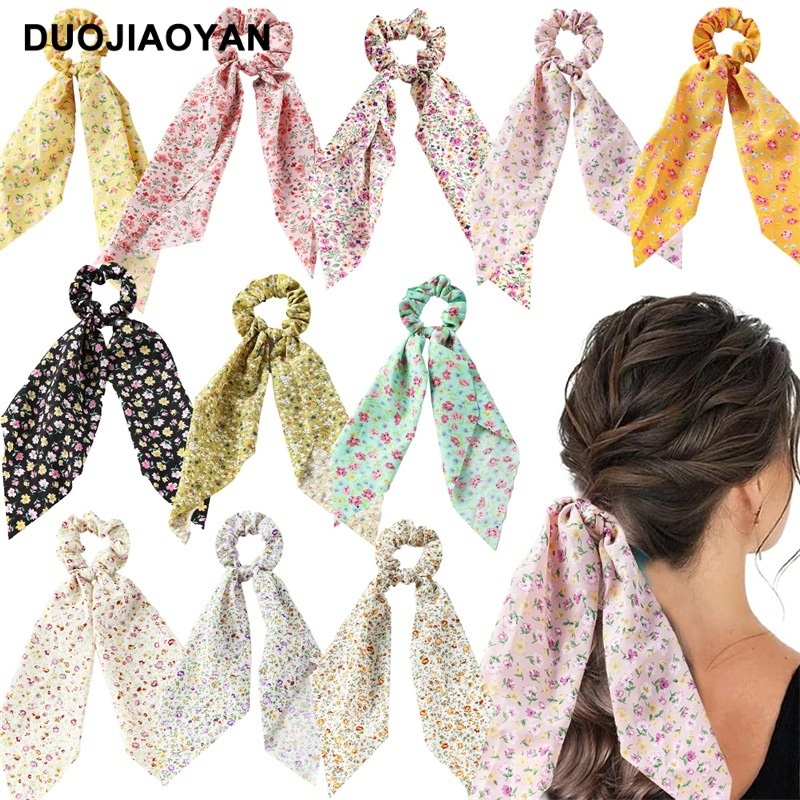 Women's Sweet Everyday Cloth Hair Scrunchie Ditsy Floral Print