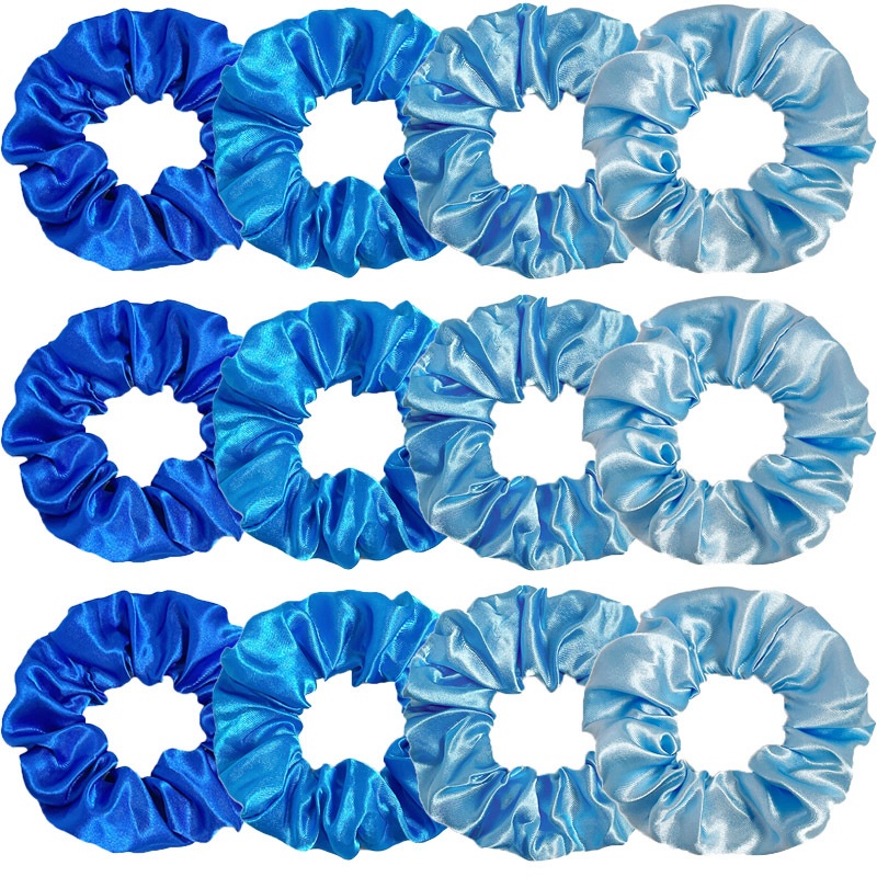Women's Daily Fabric Hairband Hair Tie Accessory Solid Blue Series