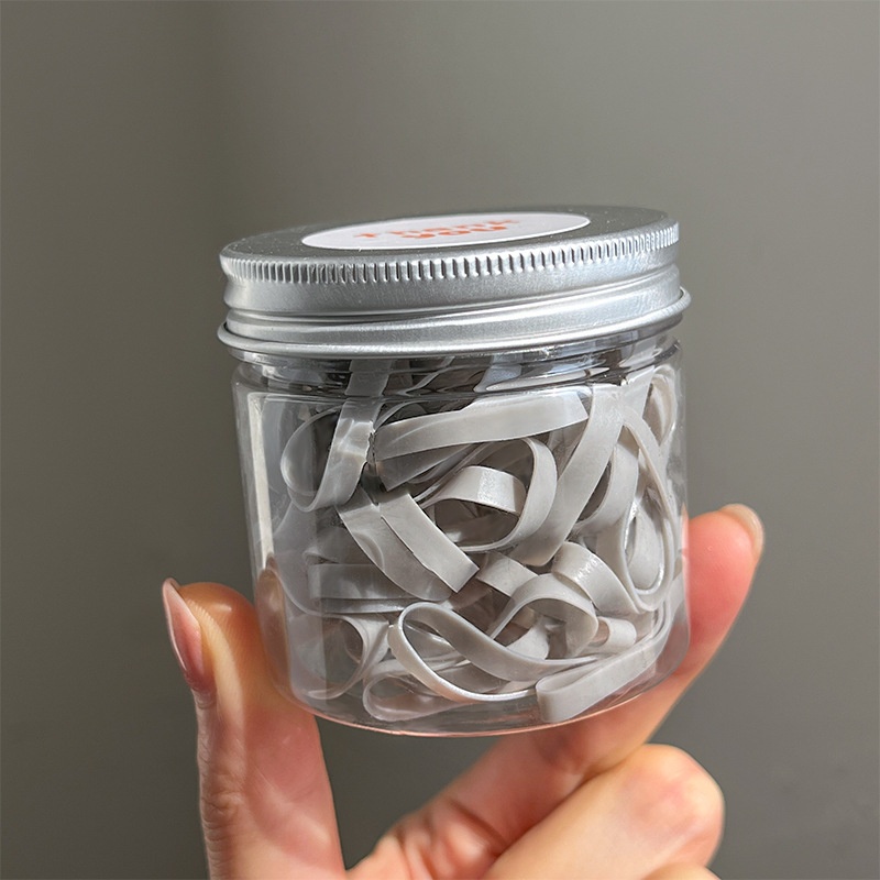 Girls High Elastic Thickened Canned Hair Ties Colorful Rubber Bands