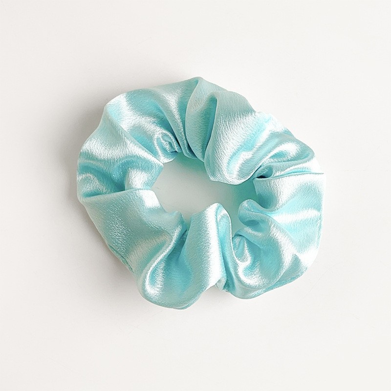 Women's Daily Retro Satin Rib-Knit Hair Scrunchie Solid Color