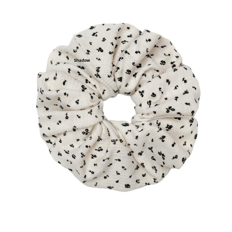 Women's Retro Cloth Elastic Hair Tie For Bun And Tail Ditsy Floral Print