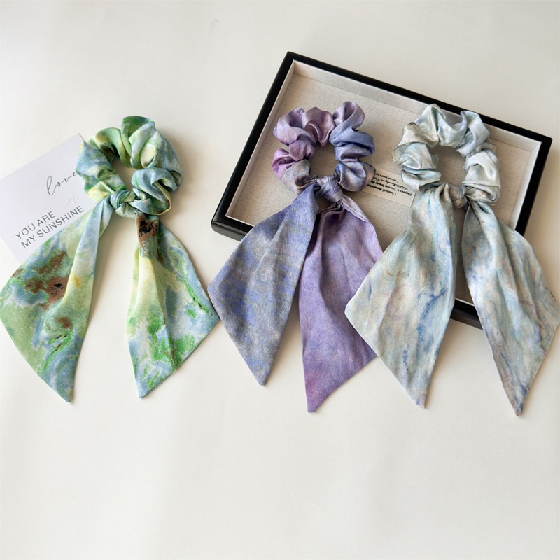 Women's Elegant Casual Holiday Fabric Hair Tie Printed Pattern