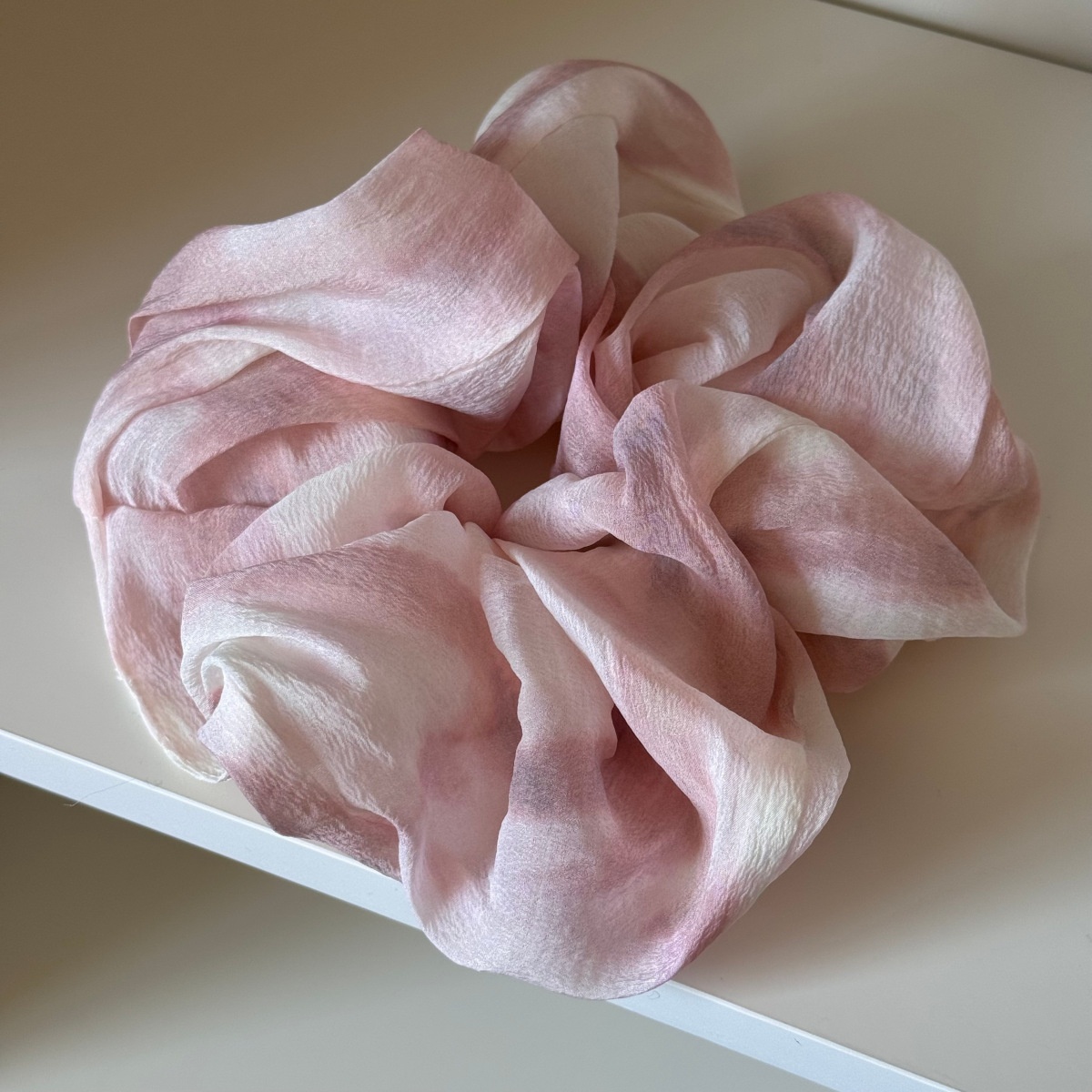 Women's Sweet Summer Soft Cloth Hair Scrunchie Blue Multicolor Tie Dye