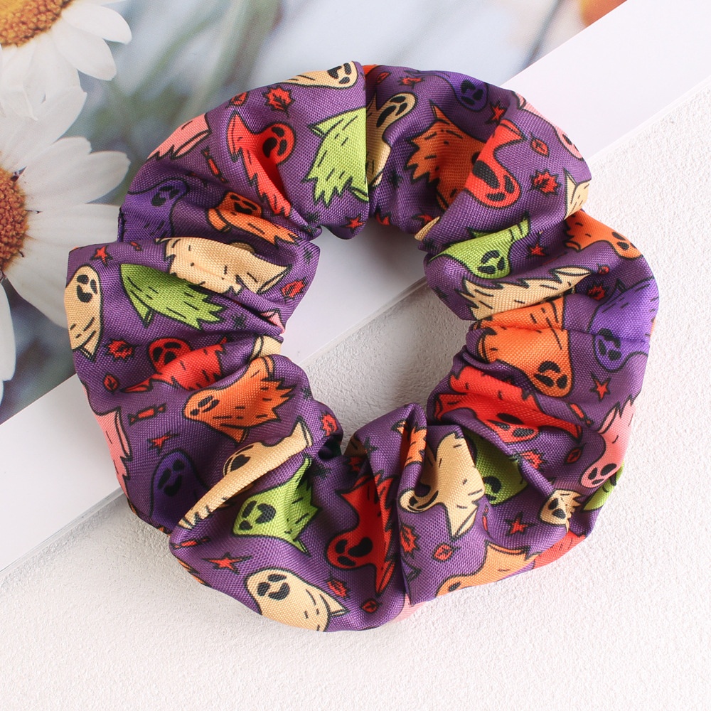 Women's Simple Halloween Elastic Cloth Hair Ties Festive Hair Bands