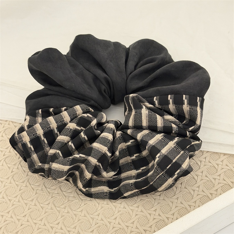 Women's Daily Elegant Fabric Double Strap Hairband Vintage Plaid