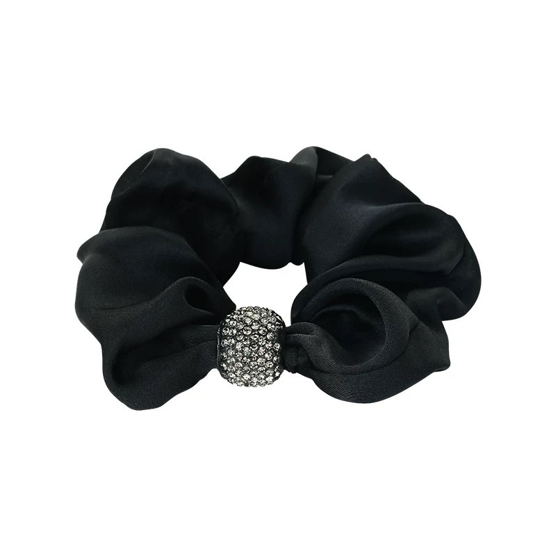 Women's Elegant Large Cloth Scrunchie Banquet Hair Tie Ditsy Floral