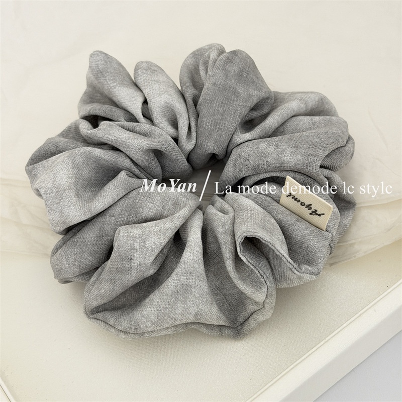 Women's Daily Wear Soft Cloth Retro Hair Tie Blue Grey Tie Dye