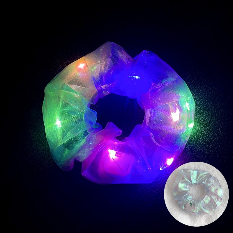 Women's Luminous Artificial Crystal Autumn Halloween Hair Tie Solid Color
