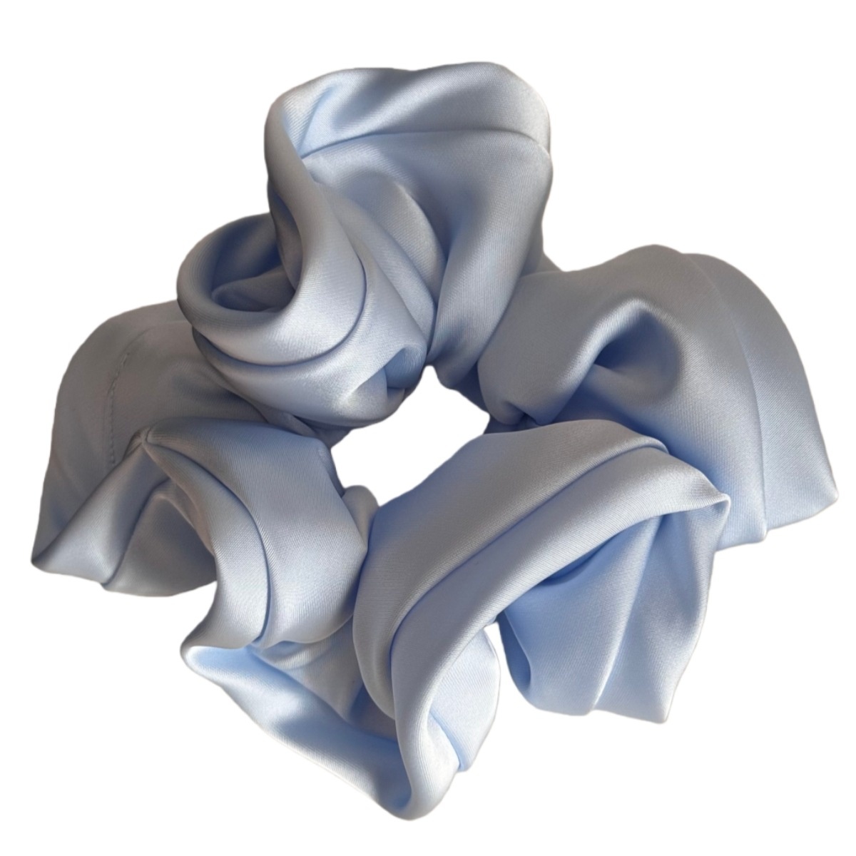 Women's Elegant Satin Scrunchie Hair Tie For Daily Wear Solid Color