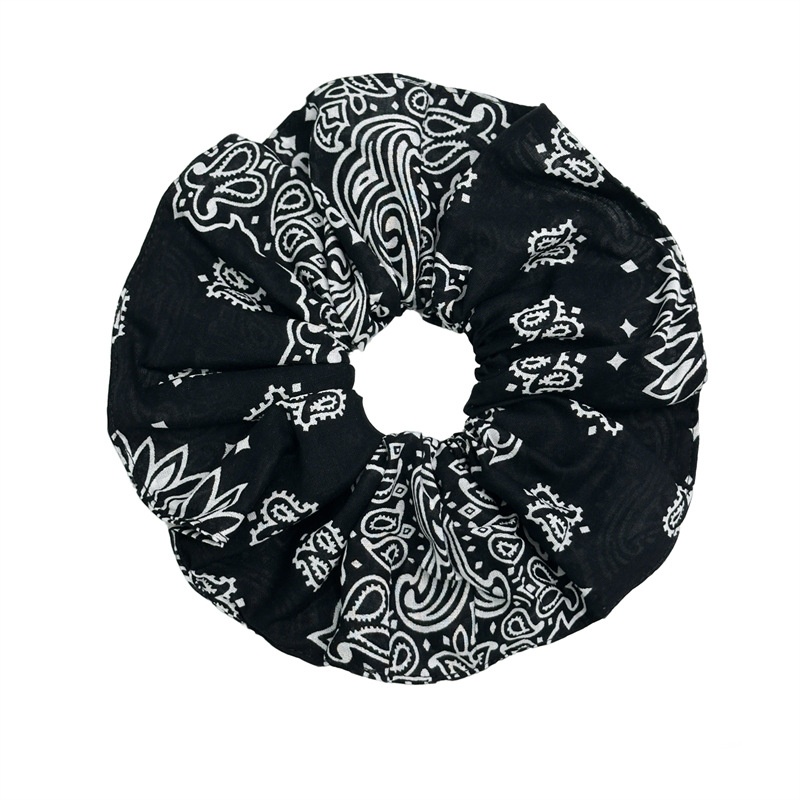 Women's Wide Fabric Hair Scrunchies Daily Headwear Trendy Worm Print