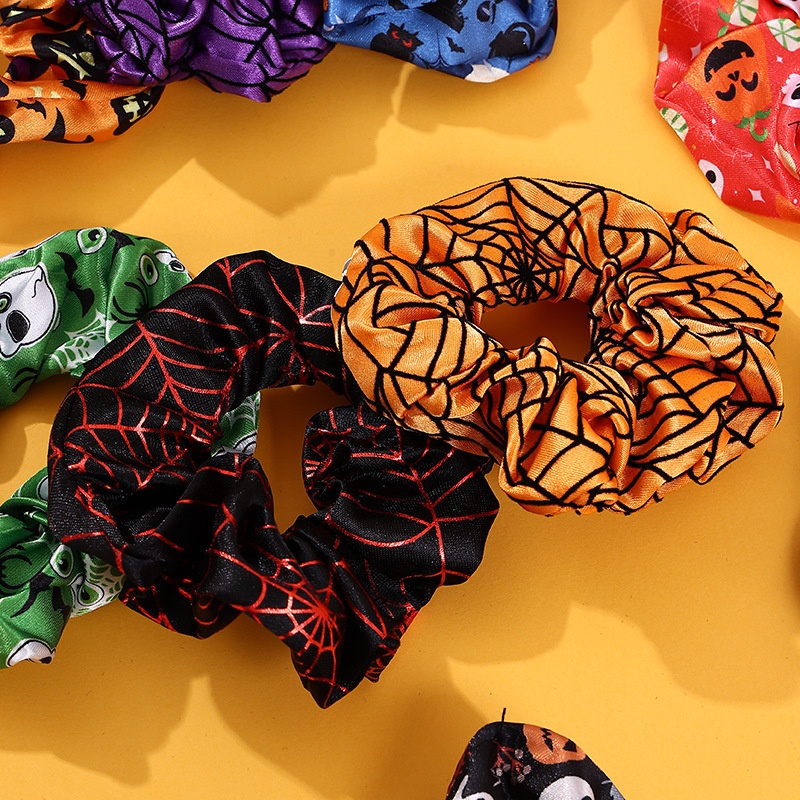 Women's Stylish Elastic Polyester Hair Bands Personalized Halloween Print