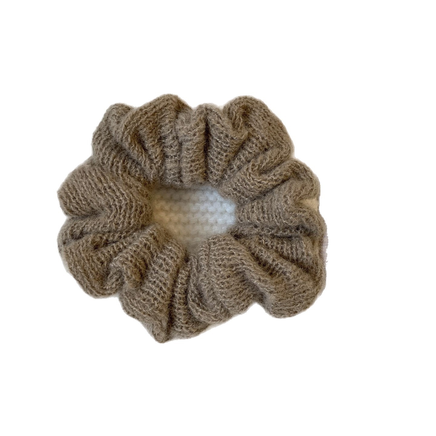 Women's Large Colorful Knitted Wool Elastic Hair Band Autumn Winter