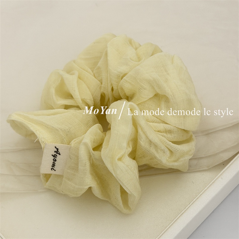 Women's Soft Cloth Hair Tie Spring Summer Accessories Solid Color