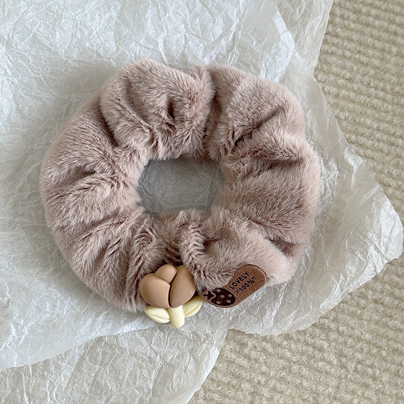 Women's Sweet Cloth Hair Tie for Holiday Street Solid Color Leopard