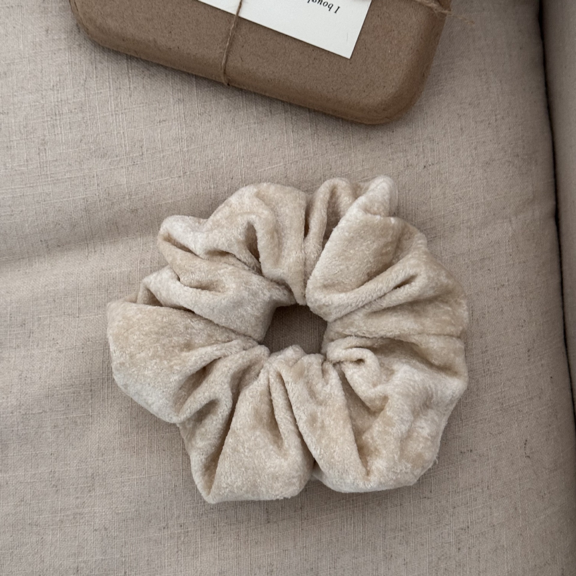 Women's Winter Velvet Hair Tie High Elastic Bun Scrunchie Solid Color