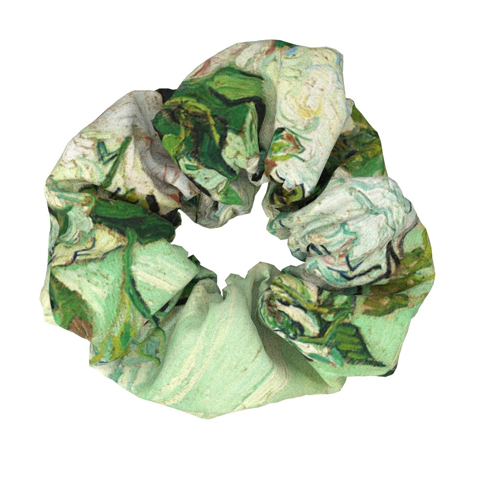 Women's Sweet Cloth Hair Ties Retro Van Gogh Floral Oil Painting