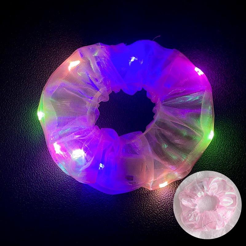 Women's Luminous Artificial Crystal Autumn Halloween Hair Tie Solid Color