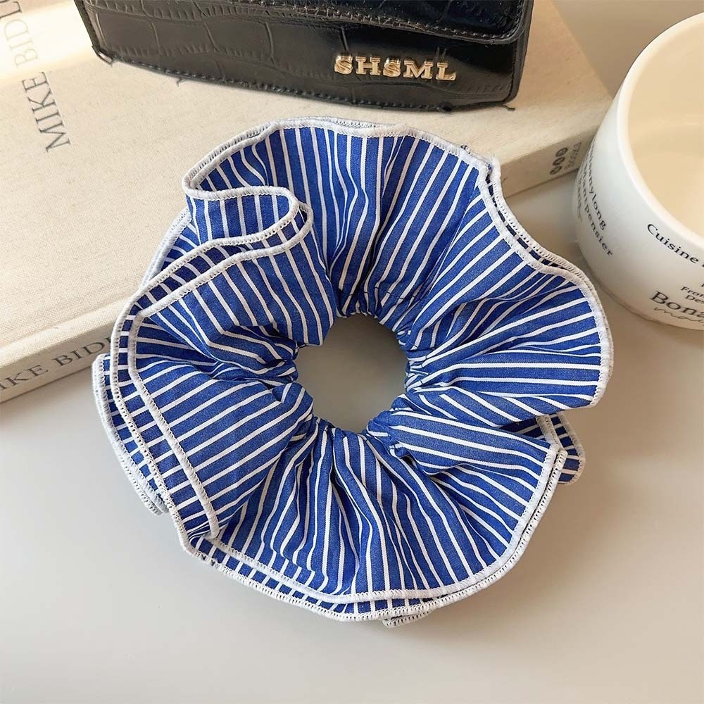 Women's Elegant Pleated Cloth Hair Tie Solid Color Minimalist Daily Scrunchie