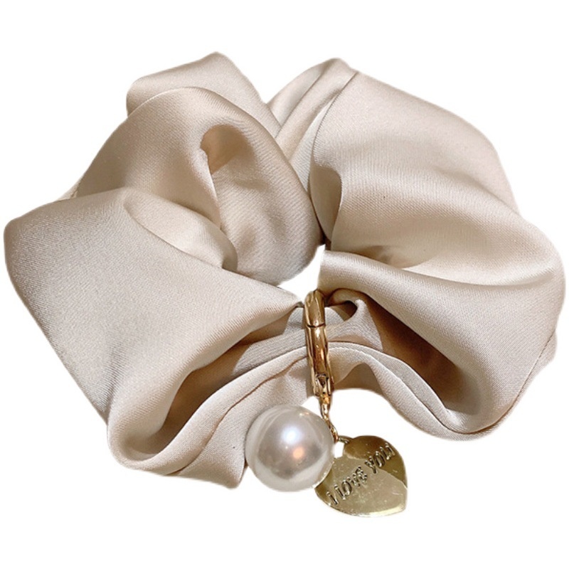 Women's Classic Daily Wear Cloth Hair Tie Scrunchie Solid Color