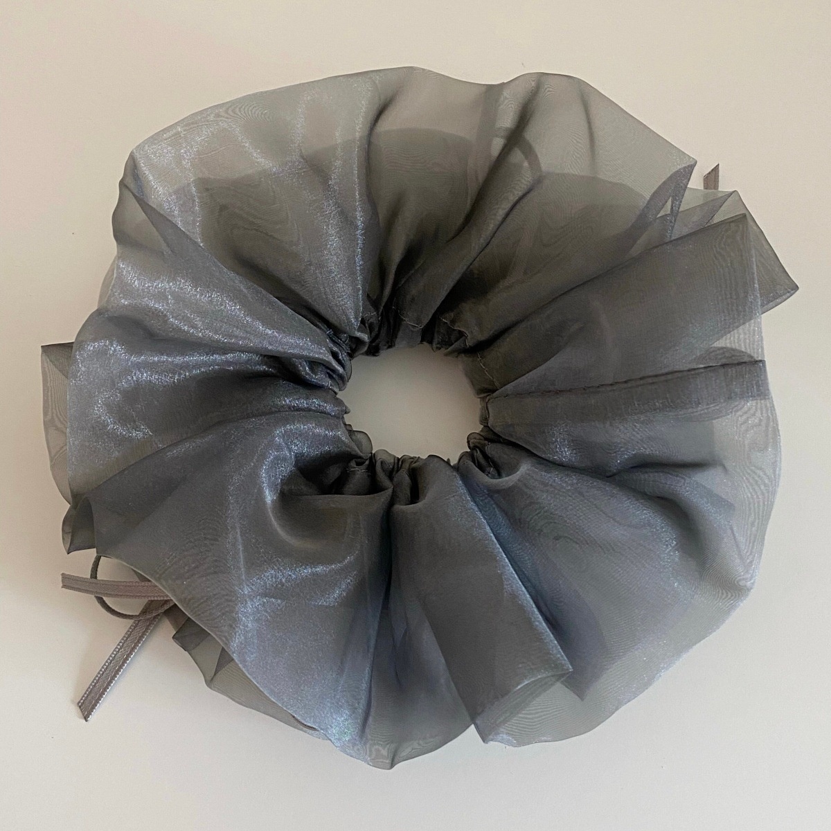 Women's Sweet Soft Cloth Spring Bowknot Hair Tie White Grey Blue