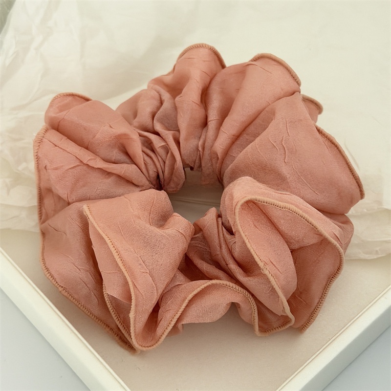 Women's Lock Stitching Solid Color Fabric Hair Band Spring Summer Hair Bun