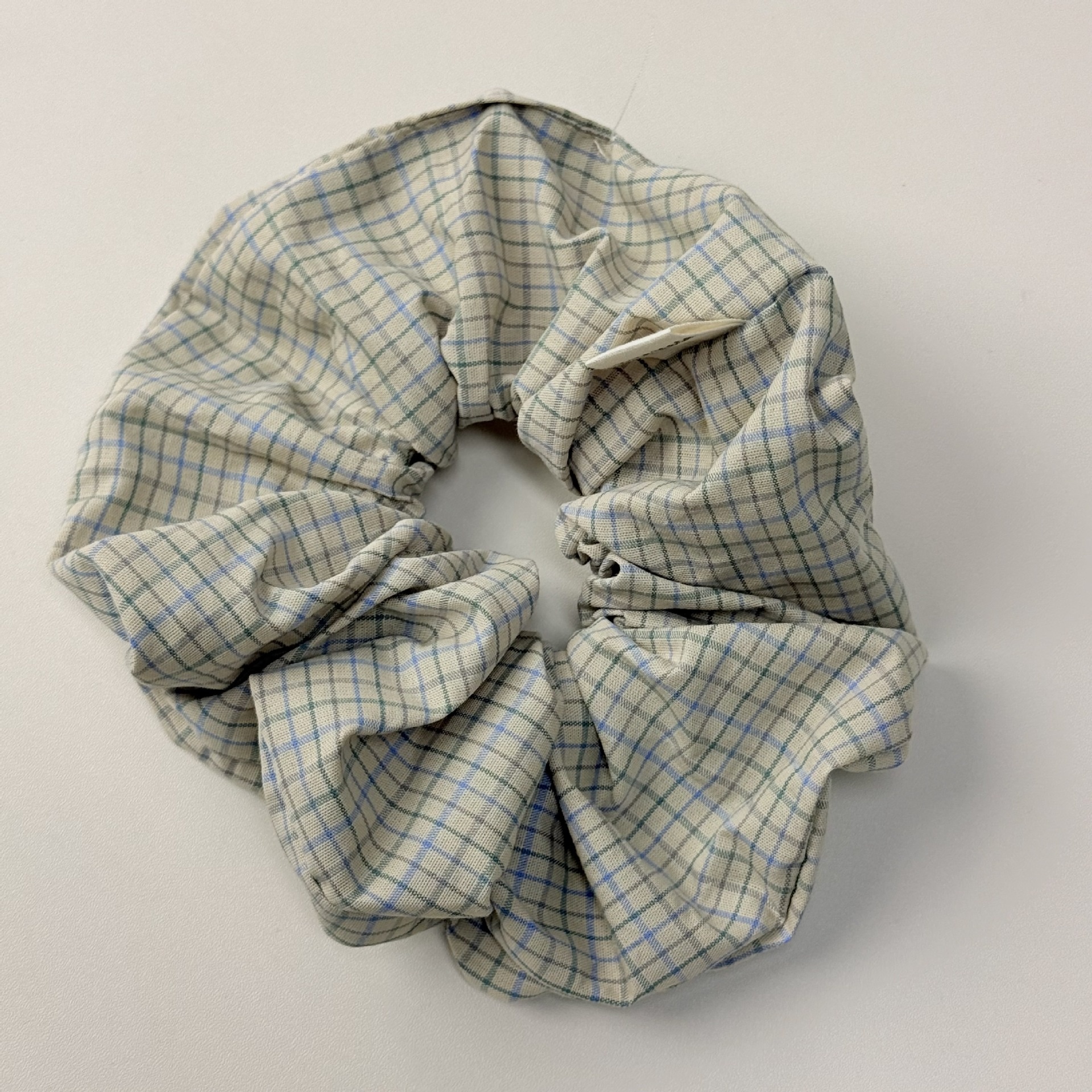 Women's Spring Cloth Bubble Braid Hair Rope Accessory In Green Plaid