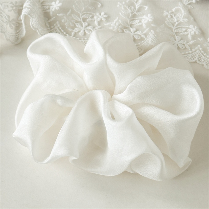 Women's Elegant Simple Gauze Holiday Casual Hair Tie Solid Color
