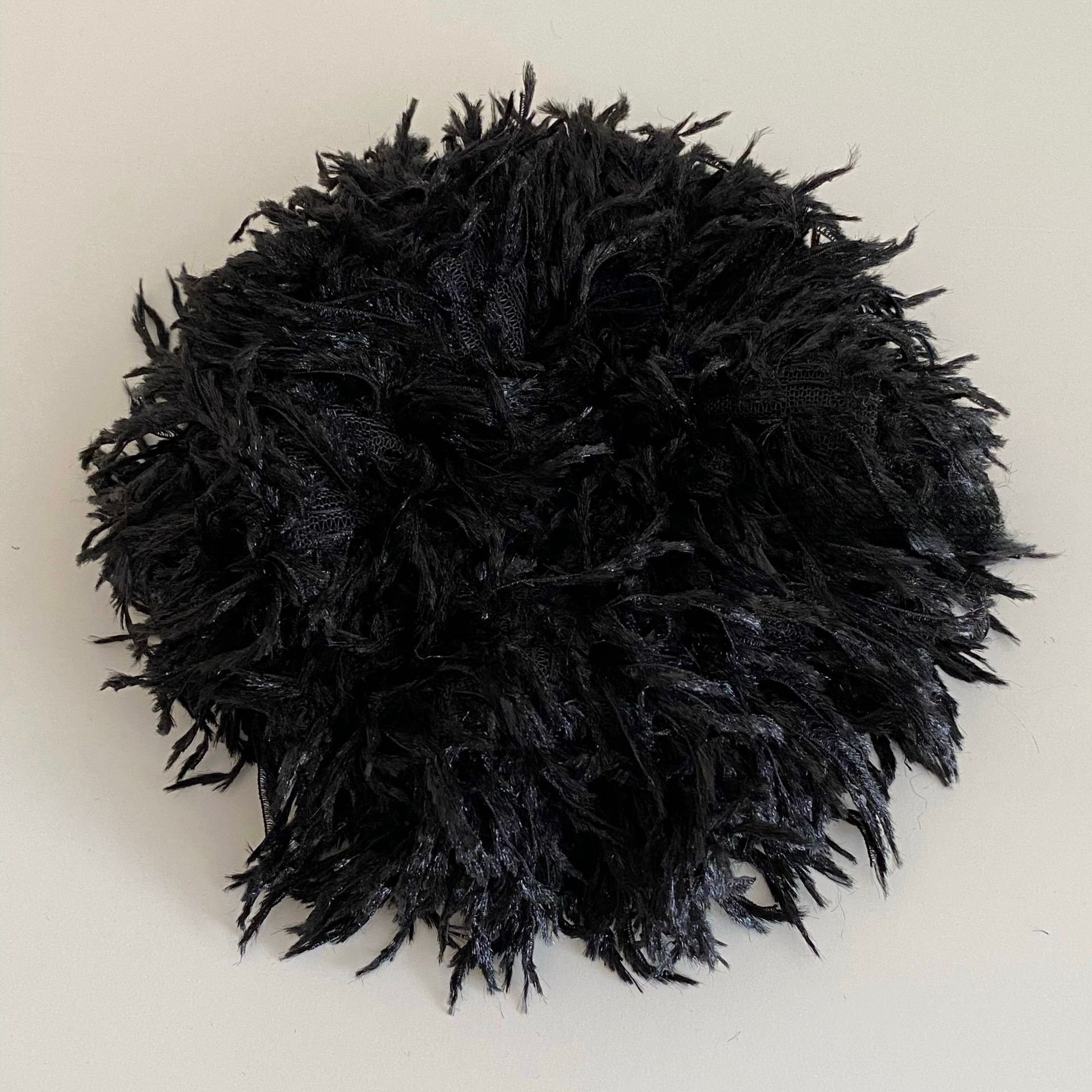 Women's Winter Fairy Feather Hair Tie Fluffy Scrunchie Solid Colors