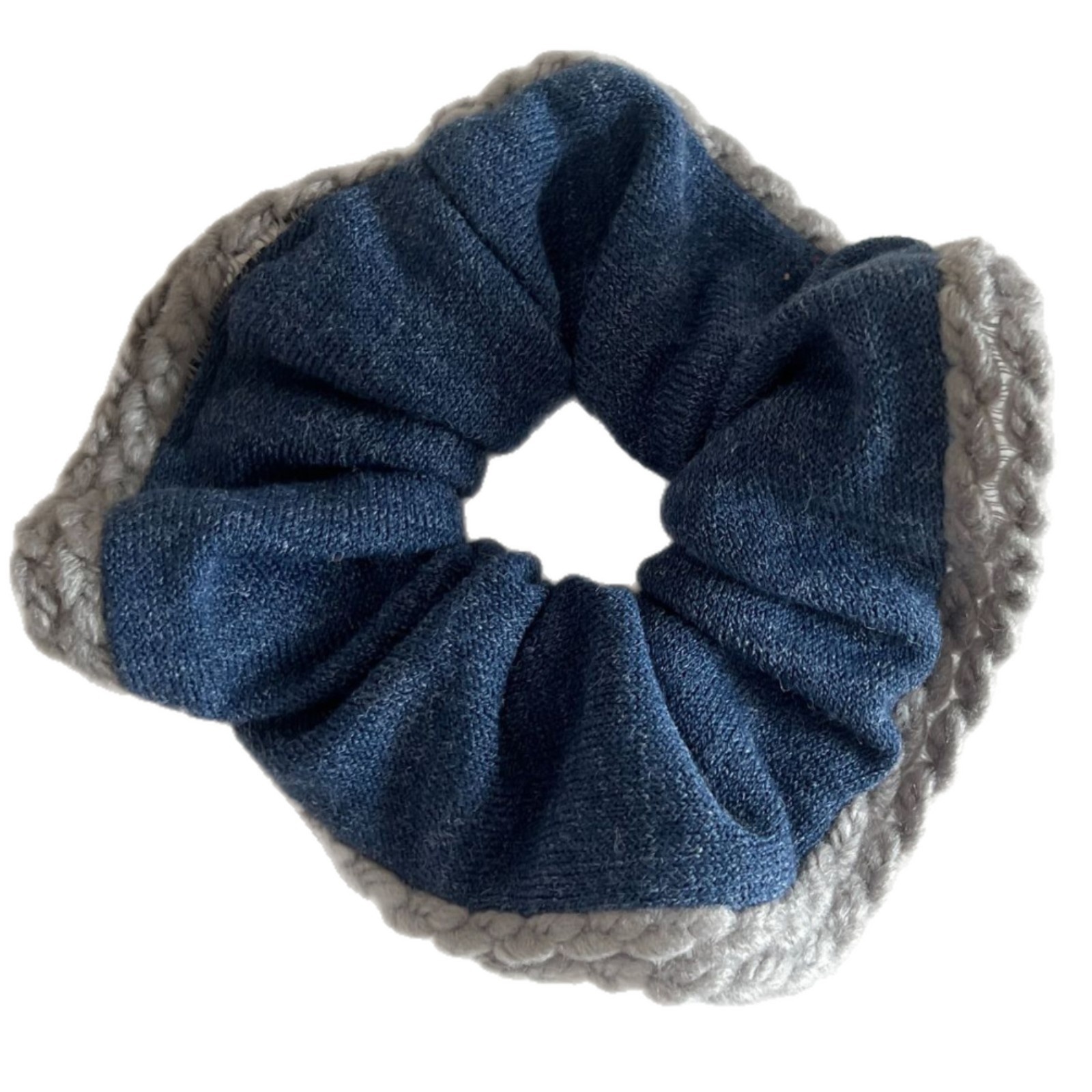 Women's Cute Winter Double Layer Knitted Elastic Hair Tie Color Block