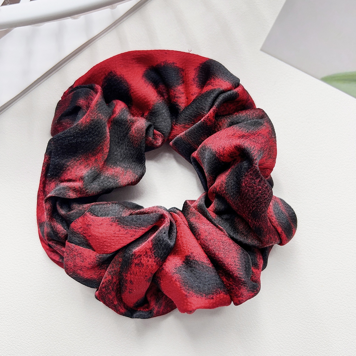 Women's Classic Color Block Cloth Hair Tie for Vacation Spring Summer
