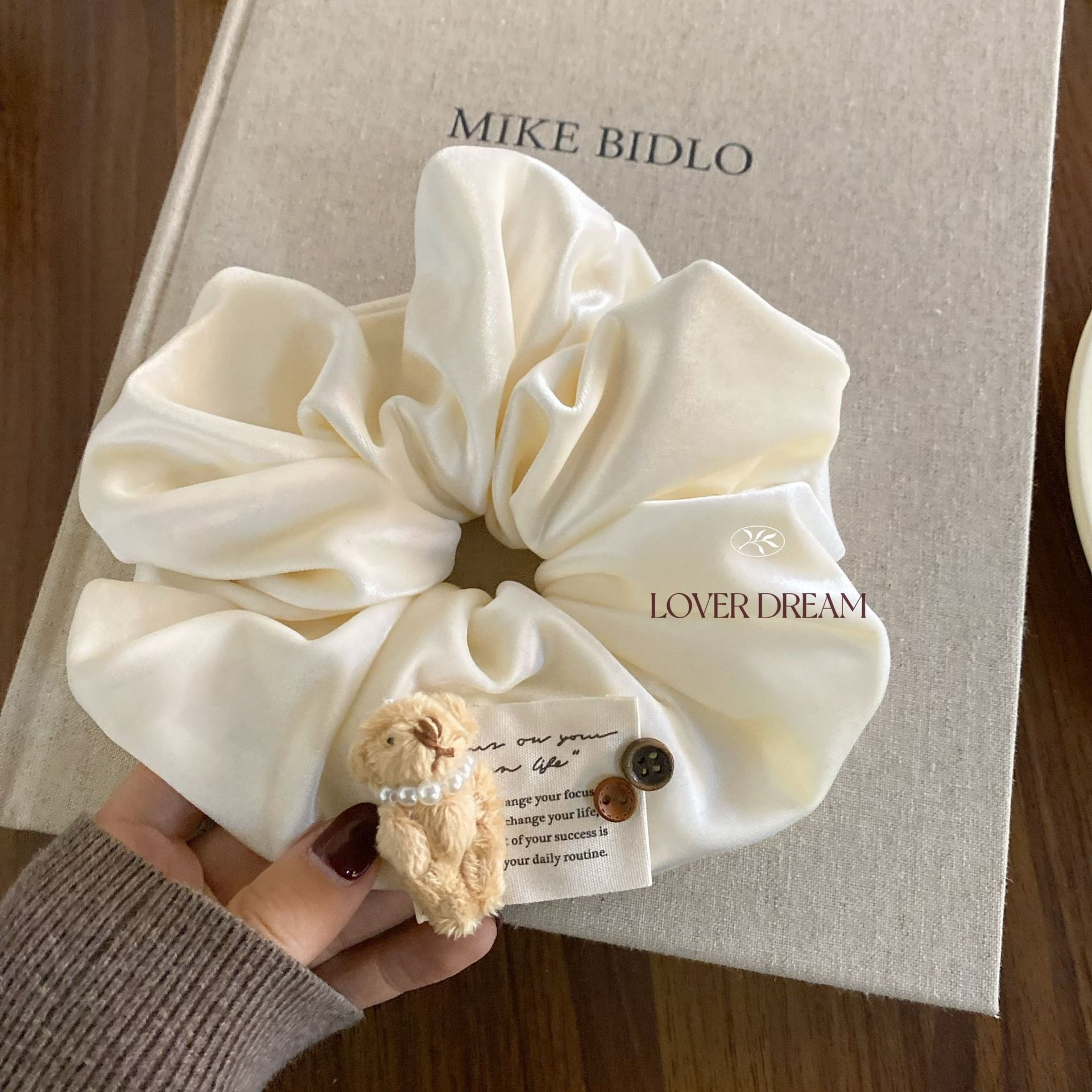 Women's Cute Plush Animal Velvet Large Bow Hair Ties Soft Texture Accessories