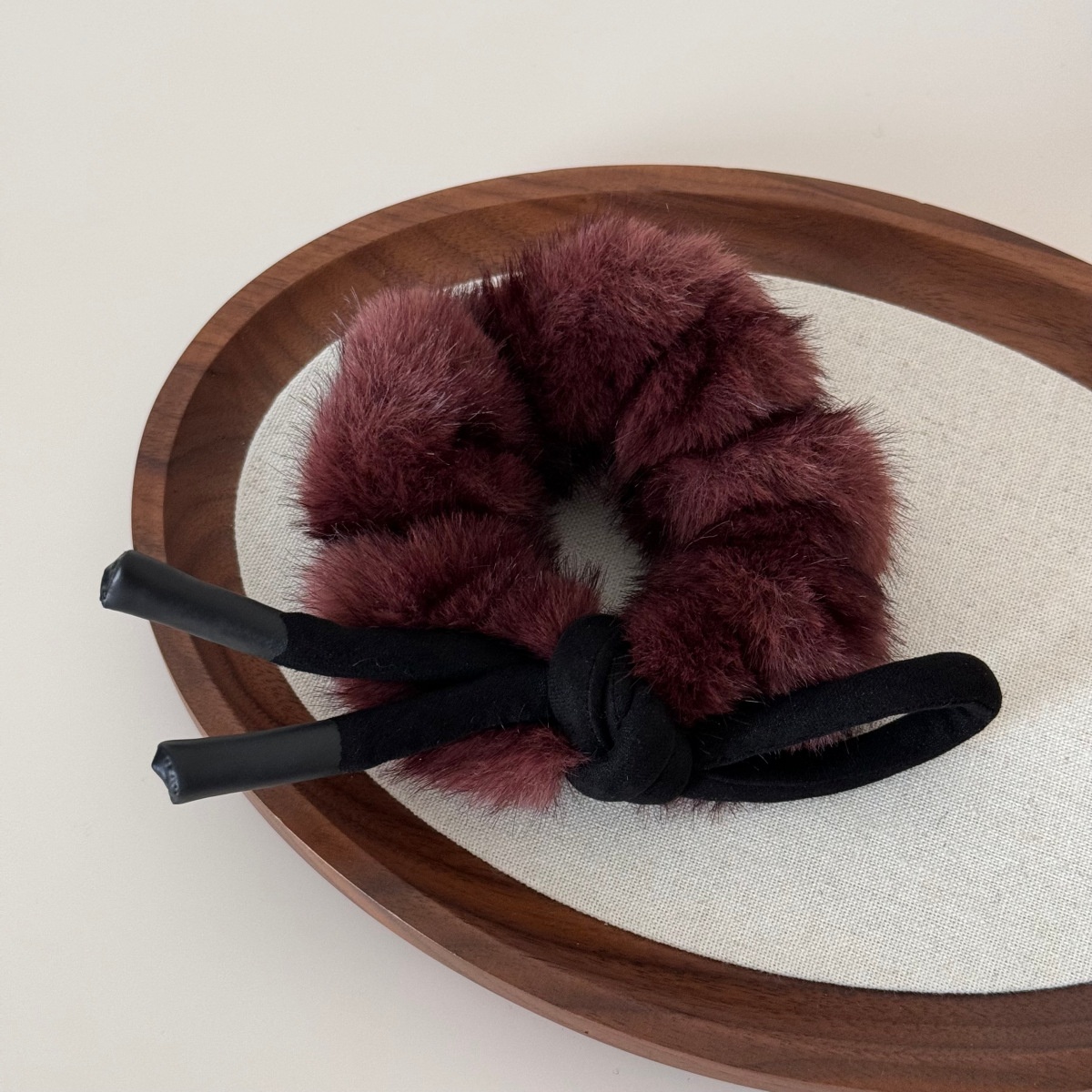 Women's Winter Flannel Ponytail Hair Ties Large Bowknot Multicolor