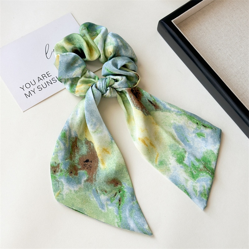 Women's Elegant Casual Holiday Fabric Hair Tie Printed Pattern