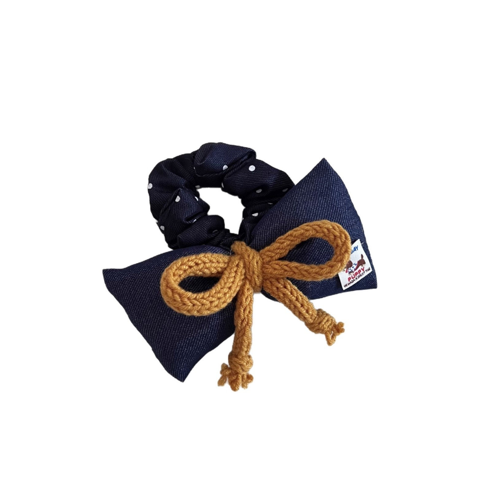 Women's Cute Cotton Filled Bowknot Hair Bands Contrast Polka Dot